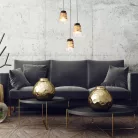 Rábalux 3545 Zenaida beltéri függeszték, matt fekete, E27, 3x60W