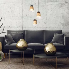   Rábalux 3545 Zenaida beltéri függeszték, matt fekete, E27, 3x60W