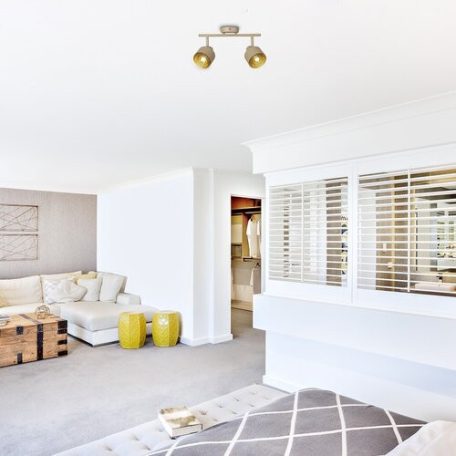 Rábalux 3548 Fedora beltéri spotlámpa, világos barna, E14, 2x40W