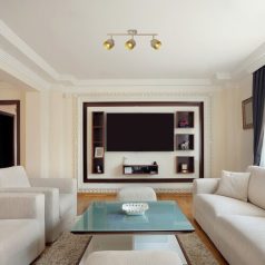   Rábalux 3549 Fedora beltéri spotlámpa, világos barna, E14, 3x40W