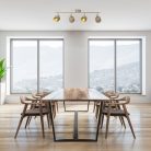 Rábalux 3550 Fedora beltéri spotlámpa, világos barna, E14, 4x40W