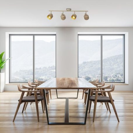 Rábalux 3550 Fedora beltéri spotlámpa, világos barna, E14, 4x40W