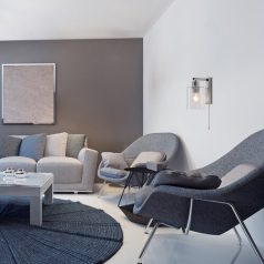   Rábalux 3579 Miroslaw beltéri fali lámpa, szatén króm, E27, 1x40W