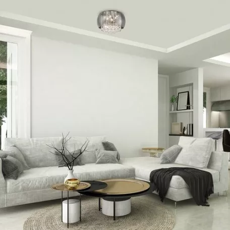 Rábalux 3598 Ninelle beltéri mennyezeti lámpa, króm, G9, 6x40W