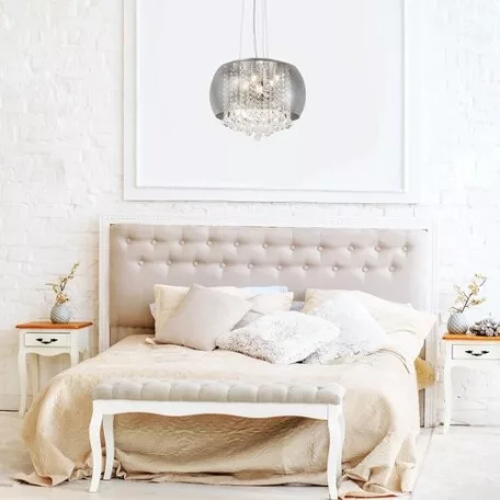 Rábalux 3599 Ninelle beltéri függeszték, króm, G9, 6x40W