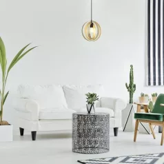   Rábalux 3607 Harlow beltéri függeszték, arany, E27, 1x60W