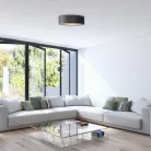 Rábalux 3860 Aldona beltéri mennyezeti lámpa, szürke, E27, 2x10W