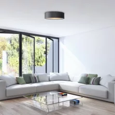   Rábalux 3860 Aldona beltéri mennyezeti lámpa, szürke, E27, 2x10W