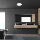 Rábalux 3874 Toma, beltéri mennyezeti lámpa, króm, 20W, D29cm