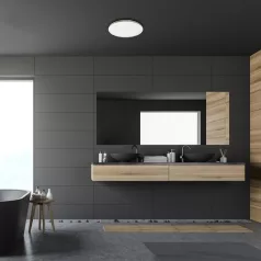   Rábalux 3874 Toma, beltéri mennyezeti lámpa, króm, 20W, D29cm