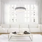 Rábalux 3929 Adeline beltéri függeszték, kerek, szürke, 24W