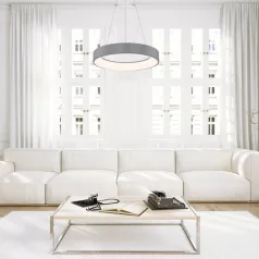   Rábalux 3929 Adeline beltéri függeszték, kerek, szürke, 24W