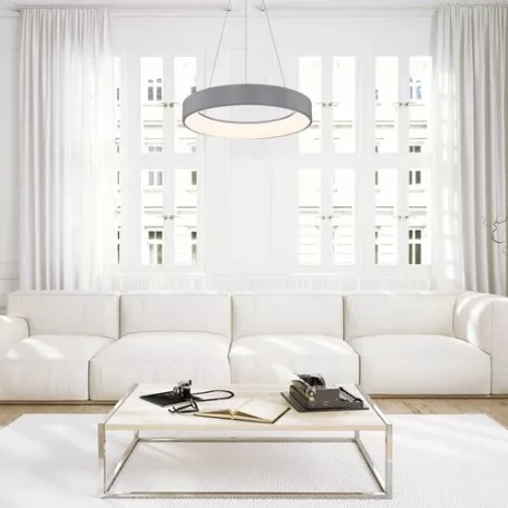 Rábalux 3929 Adeline beltéri függeszték, kerek, szürke, 24W