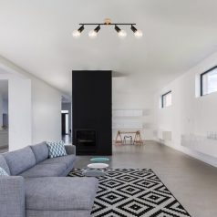   Rábalux 3979 Pablo beltéri spotlámpa, fém-fa, matt fekete, 4xE27