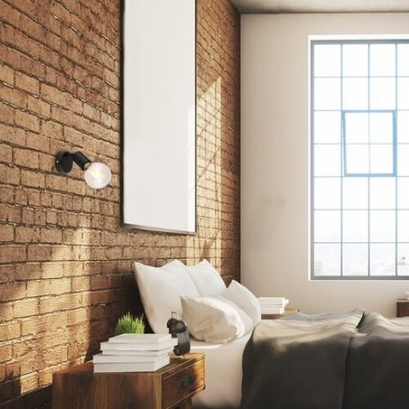 Rábalux 3986 Lamar beltéri spotlámpa, matt fekete, E27, 1x40W