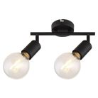 Rábalux 3987 Lamar beltéri spotlámpa, matt fekete, E27, 2x40W