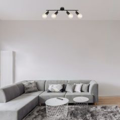   Rábalux 3989 Lamar beltéri spotlámpa, matt fekete, E27, 4x40W