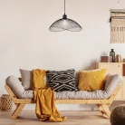 Rábalux 4347 Iduna beltéri függeszték, matt fekete, E27, 1x60W