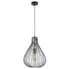 Rábalux 4754 Zille beltéri függeszték, matt fekete, E27, 1x40W