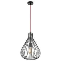   Rábalux 4754 Zille beltéri függeszték, matt fekete, E27, 1x40W