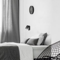   Rábalux 5069 Zircon beltéri fali lámpa, matt fekete, GU10, 1x5W