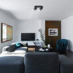   Rábalux 5070 Zircon beltéri fali lámpa, matt fekete, GU10, 2x5W