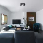 Rábalux 5071 Zircon beltéri mennyezeti lámpa, matt fekete, GU10, 3x5W