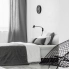 Rábalux 5072 Zircon beltéri fali lámpa kábellel, matt fekete, GU10