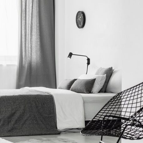 Rábalux 5072 Zircon beltéri fali lámpa kábellel, matt fekete, GU10