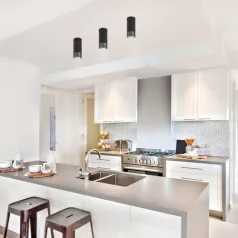   Rábalux 5074 Zircon beltéri mennyezeti lámpa, matt fekete, 1xGU10, H12cm