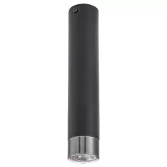   Rábalux 5075 Zircon beltéri mennyezeti lámpa, matt fekete, 1xGU10, H27cm