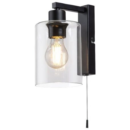 Rábalux 5077 Miroslaw beltéri fali lámpa, matt fekete, E27, 1x40W