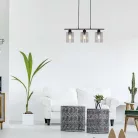 Rábalux 5078 Miroslaw beltéri függeszték, matt fekete, E27, 3x40W