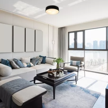 Rábalux 5081 Renata beltéri mennyezeti lámpa, matt fekete, 3xE27, D45cm