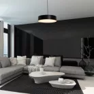 Rábalux 5082 Renata beltéri függeszték, matt fekete, 3xE27, D45cm