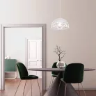 Rábalux 5085 Norena beltéri függeszték, matt fehér, E27, 1x60W