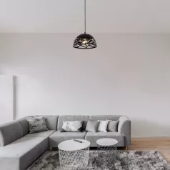   Rábalux 5086 Norena beltéri függeszték, matt fekete, E27, 1x60W