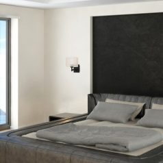 Rábalux 5093 Aneta beltéri fali lámpa, fekete, E27, 1x40W