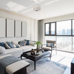   Rábalux 5097 Aneta beltéri mennyezeti lámpa, fekete, E27, 3x40W