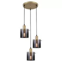   Rábalux 5223 Donati beltéri függeszték, arany, E27, 3x40W