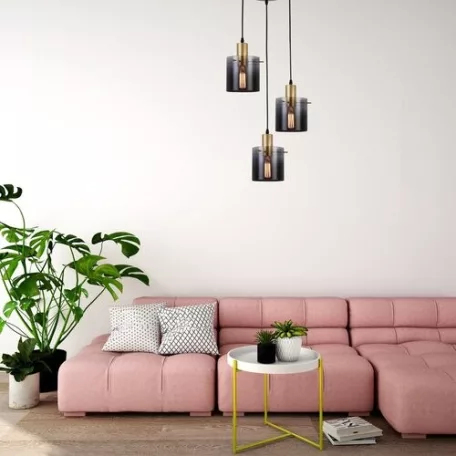 Rábalux 5223 Donati beltéri függeszték, arany, E27, 3x40W