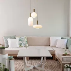   Rábalux 5225 Sinopia beltéri függeszték, arany, E27, 3x60W