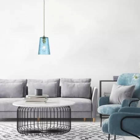 Rábalux 5226 Azurine beltéri függeszték, arany, E27, 1x40W