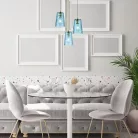 Rábalux 5227 Azurine beltéri függeszték, arany, E27, 3x40W