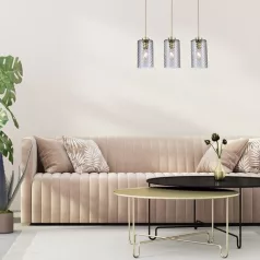   Rábalux 5229 Sheila beltéri függeszték, arany, E27, 3x40W