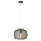 Rábalux 5238 Rupert beltéri függeszték, fekete, E27, 1x40W, D30