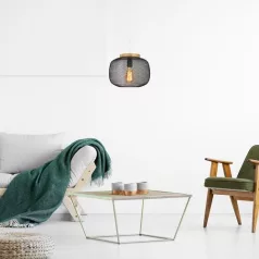   Rábalux 5238 Rupert beltéri függeszték, fekete, E27, 1x40W, D30