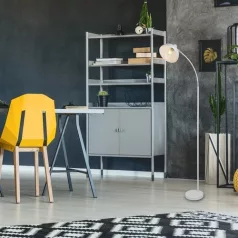   Rábalux 5239 Daron beltéri állólámpa, fém, matt fehér, E27, 1x40W