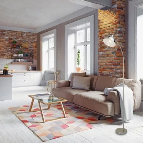 Rábalux 5241 Daron beltéri állólámpa, fém, szatén króm, E27, 1x40W