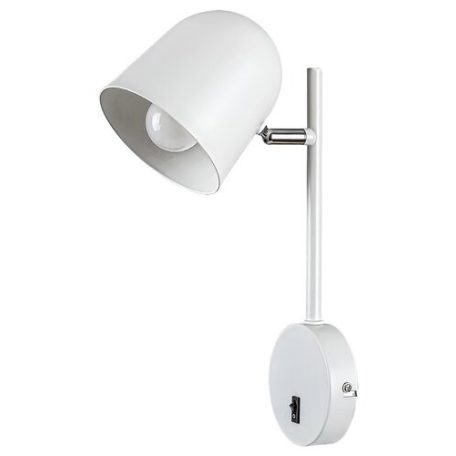 Rábalux 5243 Egon beltéri fali lámpa, fém, matt fehér, E14, 1x40W